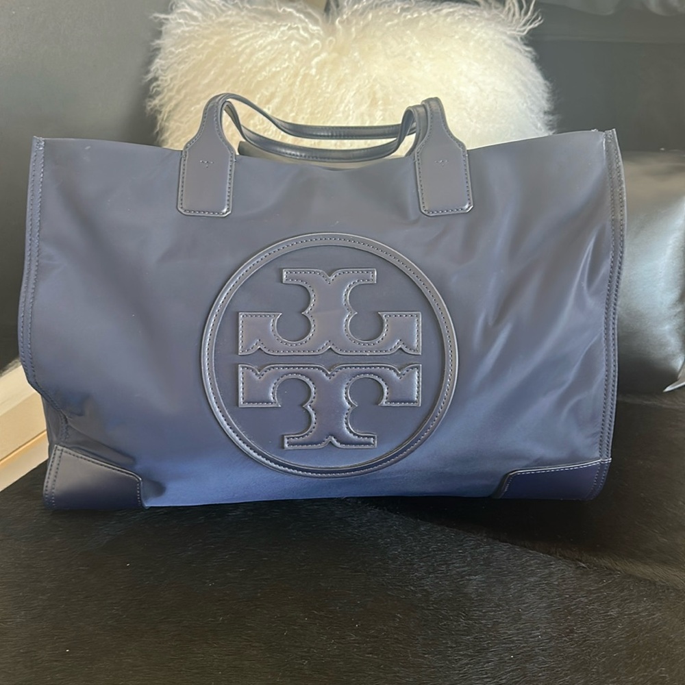 Tory Burch ELLA tote in Navy
